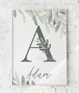 Personalised Leafy Frames - trio